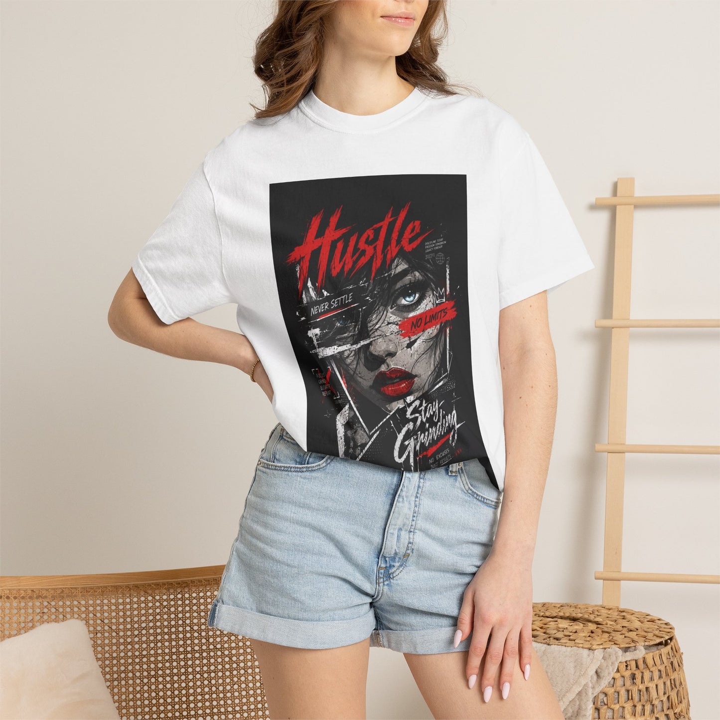 Hustle Graphic T-Shirt — 'Stay Grinding' Urban Streetwear Tee